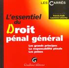 Couverture du livre « Essentiel du droit penal general » de Kolb/Leturmy aux éditions Gualino