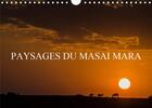 Couverture du livre « Paysages du masai mara calendrier mural 2020 din a4 horizontal - paysages de la savane africain (édition 2020) » de N N aux éditions Calvendo