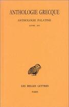Couverture du livre « Anthologie grecque t1 ; L12 » de  aux éditions Belles Lettres