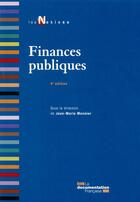 Couverture du livre « Les finances publiques (4e édition) » de  aux éditions Documentation Francaise