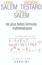 Couverture du livre « Les plus belles formules mathématiques » de Lionel Salem aux éditions Vuibert