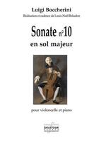 Couverture du livre « Sonate pour violoncelle et piano n 10 » de Boccherini Luigi aux éditions Delatour