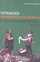 Couverture du livre « Voyages En Nouvelle-France » de Champlain. Samu aux éditions Cosmopole