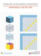 Couverture du livre « Mathematiques Ce1-Cm1-Cm2 - Animations Interactives » de Edumedia aux éditions Generation 5