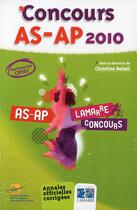 Couverture du livre « Pack concours as ap 2010 2011 » de  aux éditions Lamarre