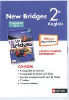 Couverture du livre « NEW BRIDGES ; anglais ; 2nde ; DVD-Rom manuel numérique ; version enrichie enseignant (édition 2010) » de G Manescau et S Persec et S Tripodi aux éditions Nathan