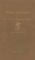 Couverture du livre « Winter cocktails » de Christopher Gaglione aux éditions Epure