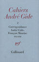 Couverture du livre « Correspondance ; 1912-1950 » de Andre Gide et Francois Mauriac aux éditions Gallimard (patrimoine Numerise)