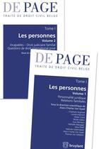 Couverture du livre « Traité de droit civil belge t.1 ; les personnes » de  aux éditions Bruylant