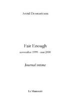 Couverture du livre « Fair enough » de Astrid Desmarecaux aux éditions Le Manuscrit
