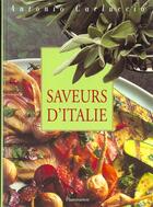 Couverture du livre « Saveurs d'italie » de Antonio Carluccio aux éditions Flammarion