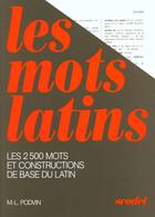 Couverture du livre « Les mots latins » de Podvin Michel-Louis aux éditions Nathan