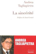 Couverture du livre « La sincérité » de Andrea Tagliapietra aux éditions Salvator