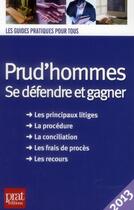 Couverture du livre « Prud hommes ; 2013 » de Brigitte Vert aux éditions Prat