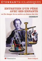Couverture du livre « Entretien d'un père avec ses enfants » de Denis Diderot aux éditions Flammarion