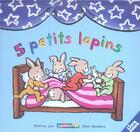 Couverture du livre « Petits pops t5 cinq petits lapins » de Leo/Sanders aux éditions Casterman