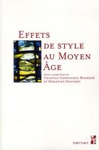 Couverture du livre « Effets de style au moyen age » de Connochie Bourg aux éditions Pu De Provence