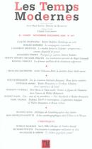Couverture du livre « Revue Les temps modernes N.641 ; Janvier 2007 » de Collectif Gallimard aux éditions Gallimard