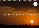 Couverture du livre « Paysages du masai mara calendrier mural 2020 din a3 horizontal - paysages de la savane africain » de Gaymard Alain aux éditions Calvendo