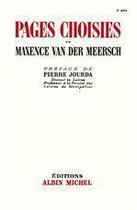 Couverture du livre « Pages choisies » de Maxence Van Der Meersch aux éditions Albin Michel