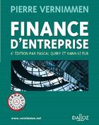 Couverture du livre « Finance d'entreprise (6e édition) » de Pierre Vernimmen aux éditions Dunod