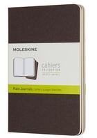 Couverture du livre « Cahier blanc poche café ; set de 3 » de  aux éditions Moleskine
