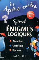 Couverture du livre « Apero-cartes enigmes logiques » de  aux éditions Larousse