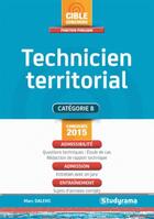 Couverture du livre « Technicien territorial ; catégorie B (3e édition) » de Marc Dalens aux éditions Studyrama