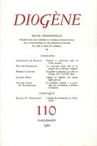 Couverture du livre « Diogene 110 » de Collectifs Gallimard aux éditions Gallimard