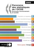 Couverture du livre « Panorama des statistiques de l'ocde 2005 : economie, environnement et societe » de  aux éditions Documentation Francaise