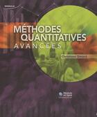 Couverture du livre « Méthodes quantitatives avancées » de Christiane Simard aux éditions Modulo
