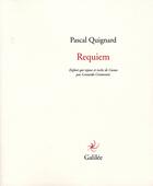 Couverture du livre « Requiem » de Pascal Quignard aux éditions Galilee