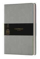 Couverture du livre « Carnet harris poche quadrille gris » de Castelli aux éditions Castelli Milano