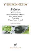 Couverture du livre « Poèmes » de Yves Bonnefoy aux éditions Gallimard