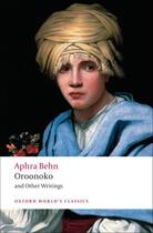 Couverture du livre « Oroonoko and Other Writings » de Aphra Behn aux éditions Oup Oxford