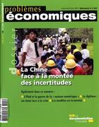 Couverture du livre « PROBLEMES ECONOMIQUES ; la Chine face à la montée des incertitudes » de Problemes Economiques aux éditions Documentation Francaise