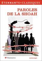 Couverture du livre « Paroles de la Shoah » de  aux éditions Flammarion