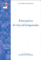Couverture du livre « Entreprises de travail temporaire » de  aux éditions Documentation Francaise