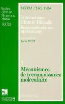 Couverture du livre « Mécanismes de reconnaissance moléculaire » de Andre Picot aux éditions Tec Et Doc