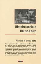 Couverture du livre « Histoire sociale haute-loire, numero 4 » de  aux éditions Roure