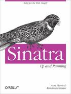 Couverture du livre « Sinatra: Up and Running » de Alan Harris aux éditions O Reilly