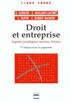 Couverture du livre « Droit Et Entreprise ; 7e Edition » de Mollaret aux éditions Pu De Grenoble