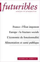 Couverture du livre « France : l'État impotent » de Sine/Bourg/Buclet aux éditions Futuribles