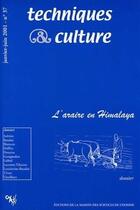 Couverture du livre « REVUE TECHNIQUES ET CULTURES n.37 ; l'araire en Himalaya » de Revue Techniques Et Cultures aux éditions Maison Des Sciences De L'homme