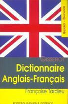 Couverture du livre « Dictionnaire Anglais-Francais » de Francoise Tardieu aux éditions Gisserot