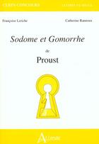 Couverture du livre « Sodome et gomorrhe de proust » de Leriche/Rannoux aux éditions Atlande Editions