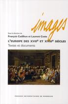 Couverture du livre « Europe des xviie et xviiie siecles » de Cadilhon/Coste aux éditions Pu De Bordeaux