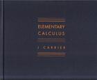 Couverture du livre « J carrier elementary calculus » de Carrier aux éditions Michael Mack
