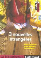 Couverture du livre « 3 nouvelles étrangères » de Bradbury/Carpentier/ aux éditions Gallimard