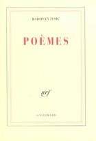 Couverture du livre « Poèmes » de Radovan Ivsic aux éditions Gallimard